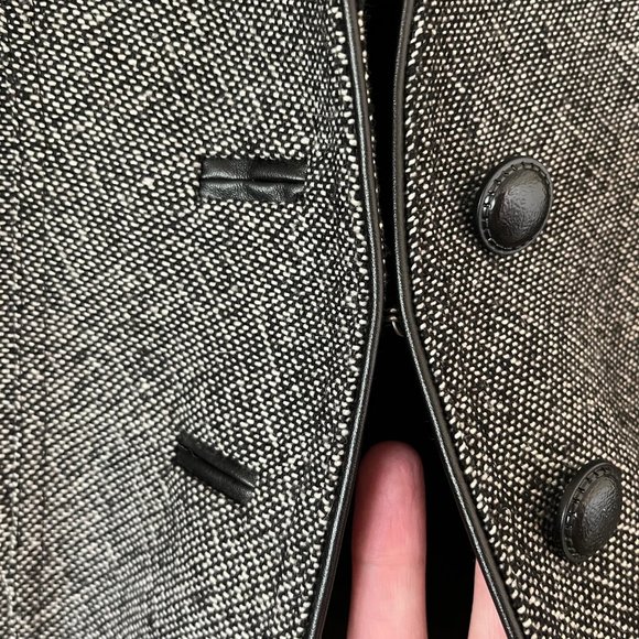 Insight NY Tweed Beaded Blazer Size 10 - Picture 5 of 6